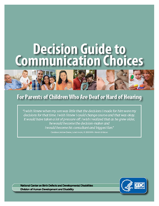 Decision Guide to Communication Choices - page 1 of booklet