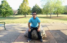 Former DSCC participant Zayd Jawad sits outside.